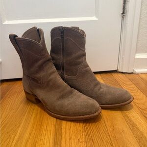 Tecovas the dean suede zip boots 9D